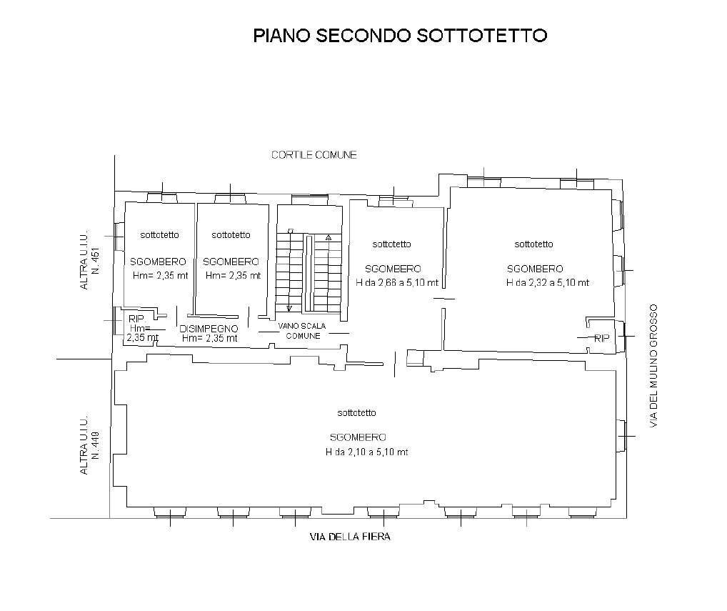 Attico vicolo del Mulino Grosso, 1, Ciriè - planimetria 1