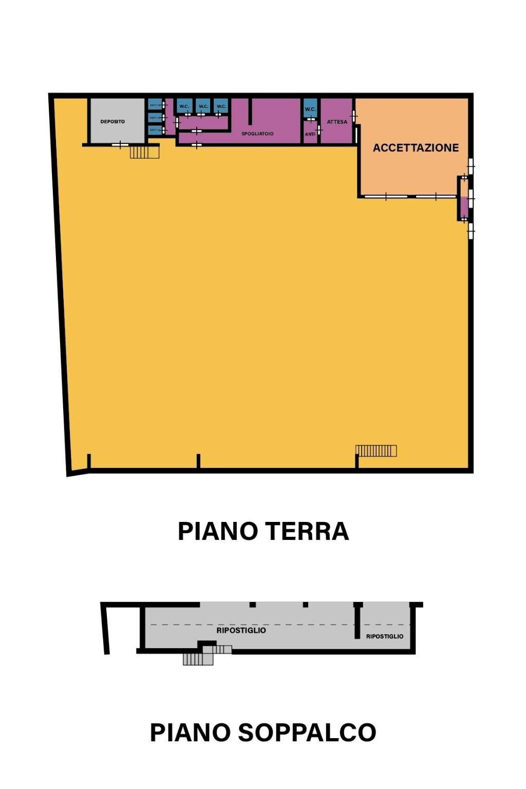 Shop viale Giacomo Matteotti, Forlì - floor plans 1