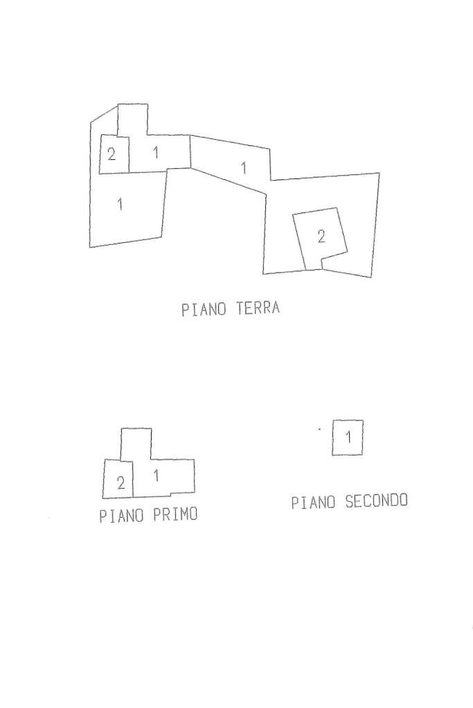 Semi-detached house Str. della Costa, Traversetolo - floor plans 1