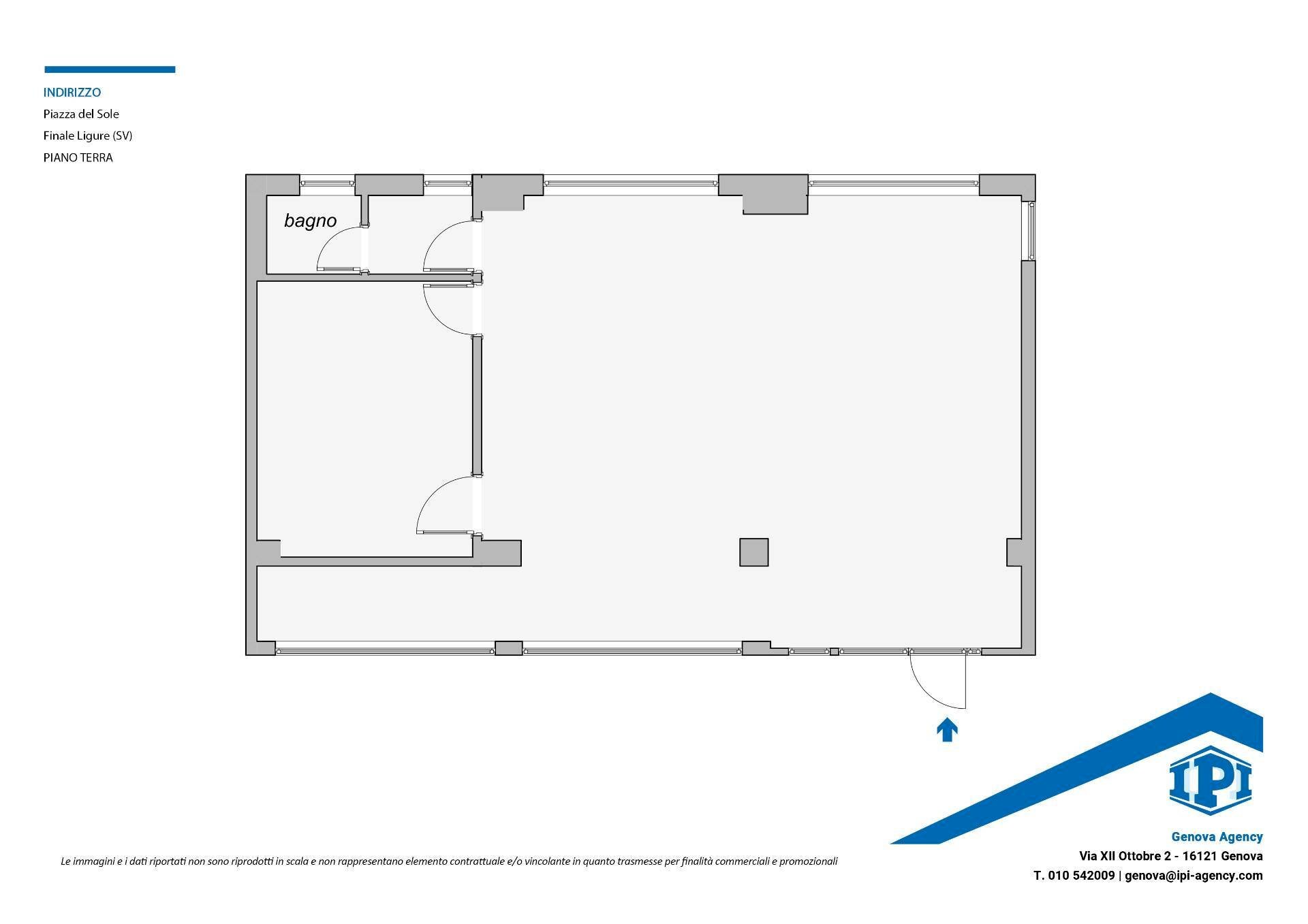 Locale Commerciale Piazza del Sole, Finale Ligure - planimetria 1
