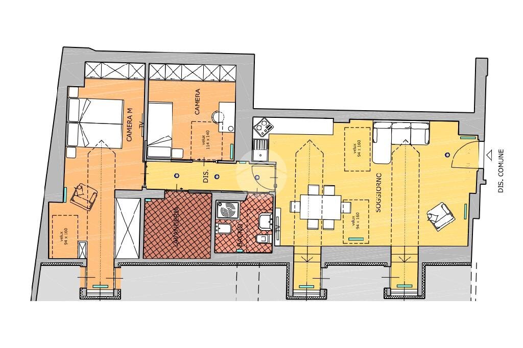 Trilocale Via Cavour, Fossano - planimetria 1