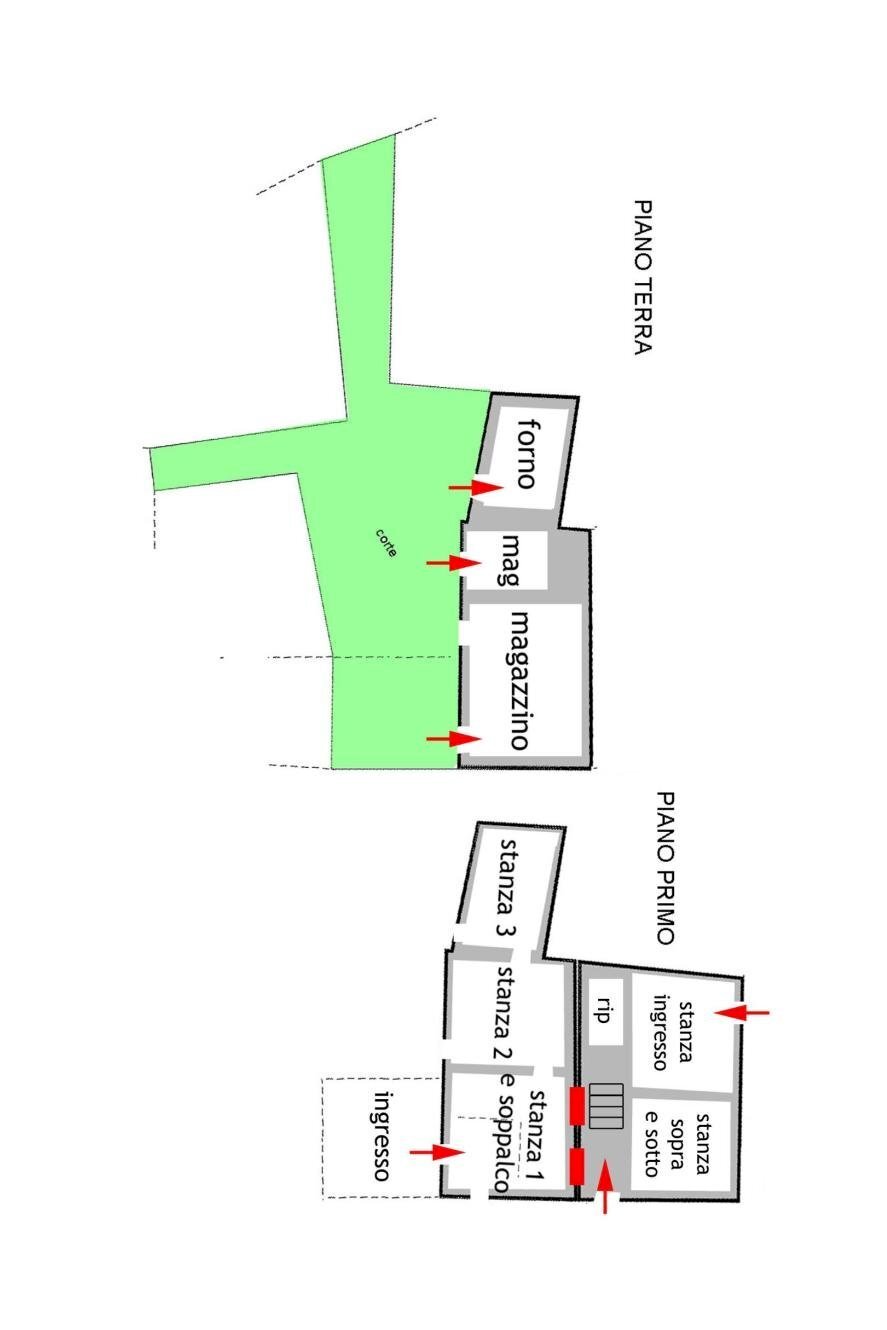 Rustic via Ca' De Mai, San Bartolomeo al Mare - floor plans 1