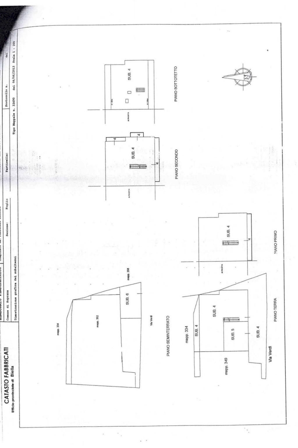 Villa a Schiera Frazione Cerruti, 36, Valdilana - planimetria 1