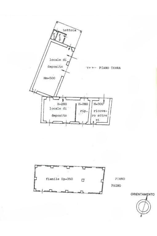 Magazzino Regione Selvapiana, Fabbrica Curone - planimetria 1