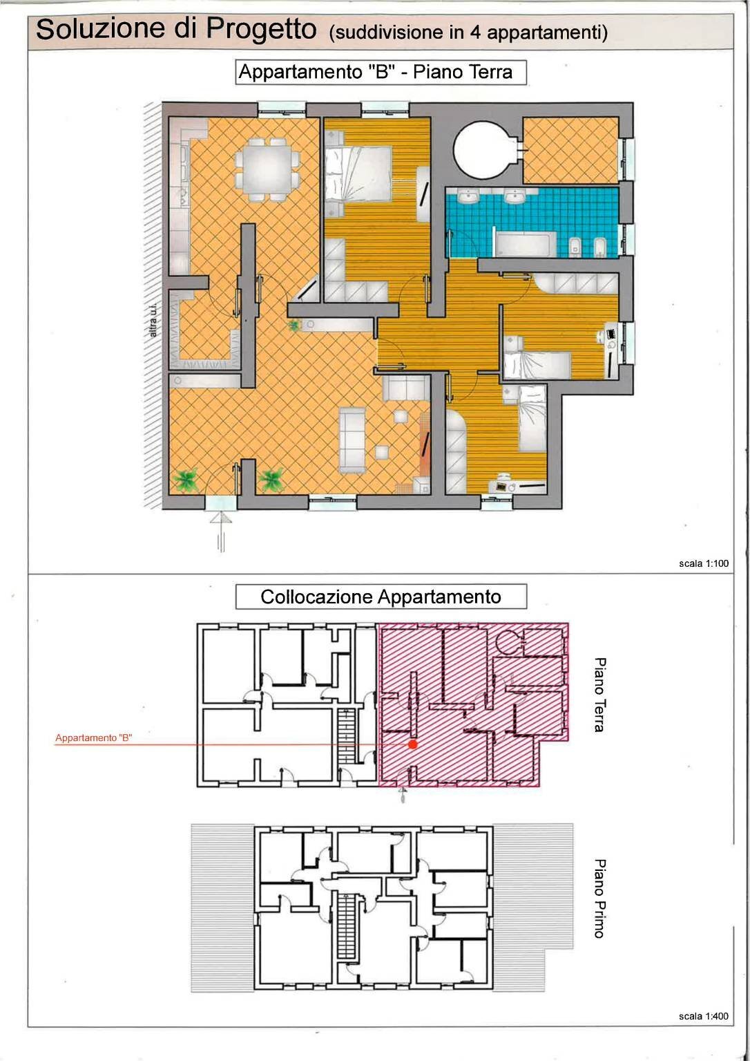 Rustic strada Provinciale Carignano, Fano - floor plans 1