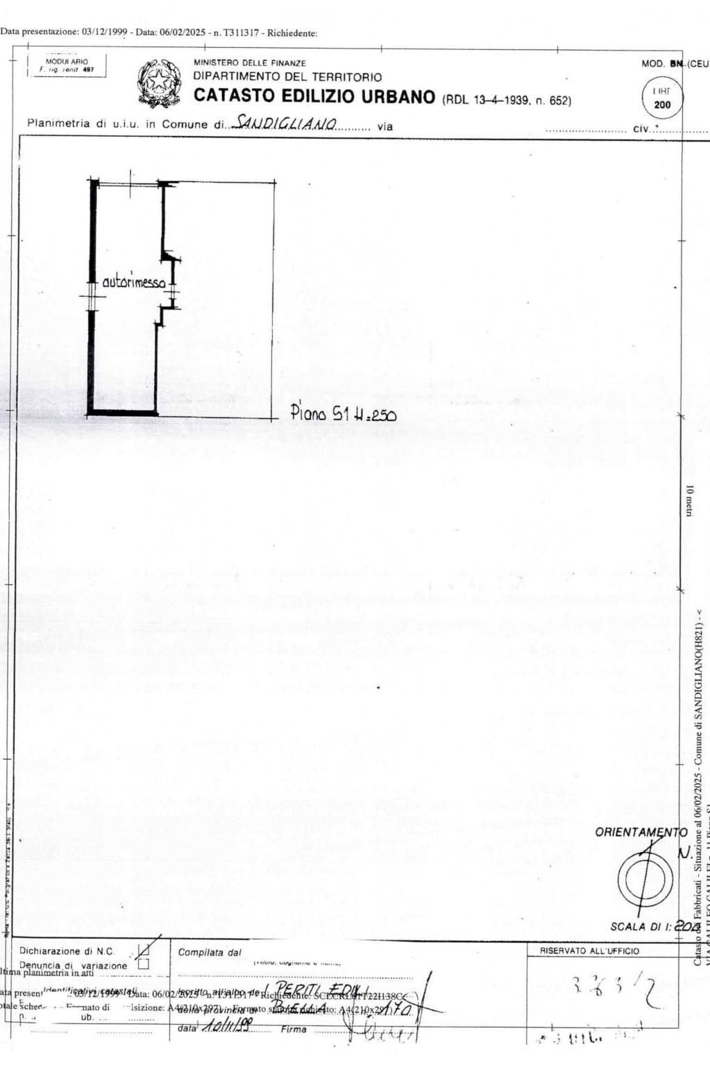 Villa via Giacomo Puccini, 9, Sandigliano - planimetria 1