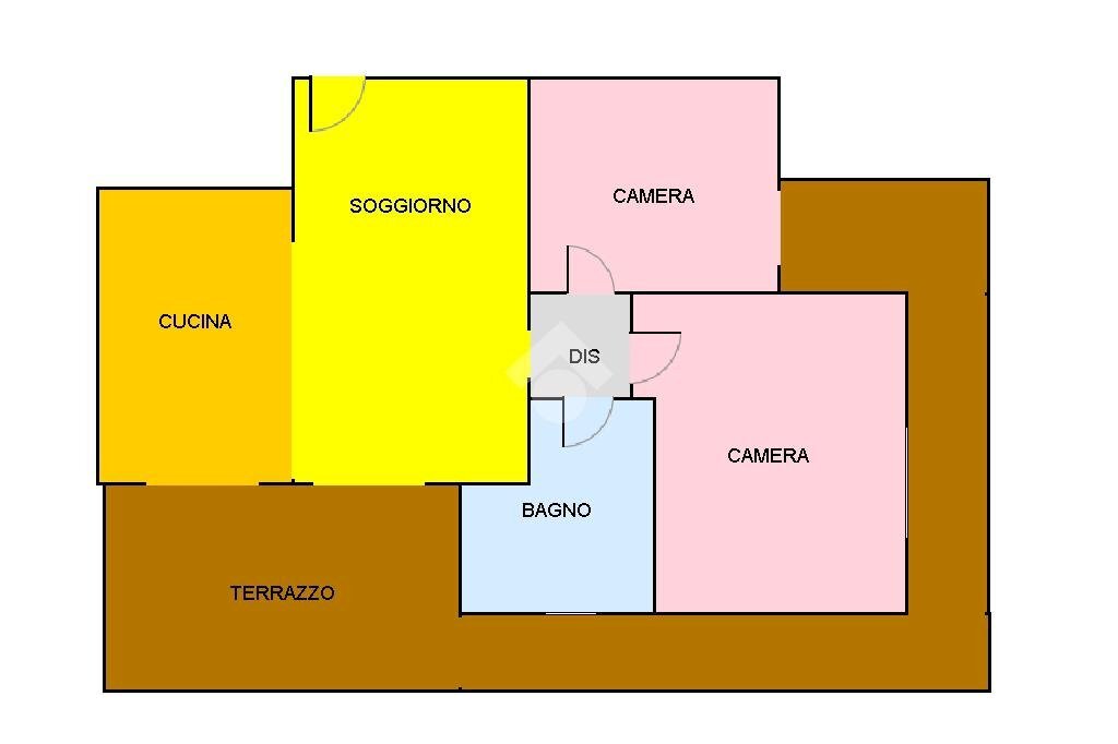 Four-room apartment Via Baldi, Rivoli - floor plans 1