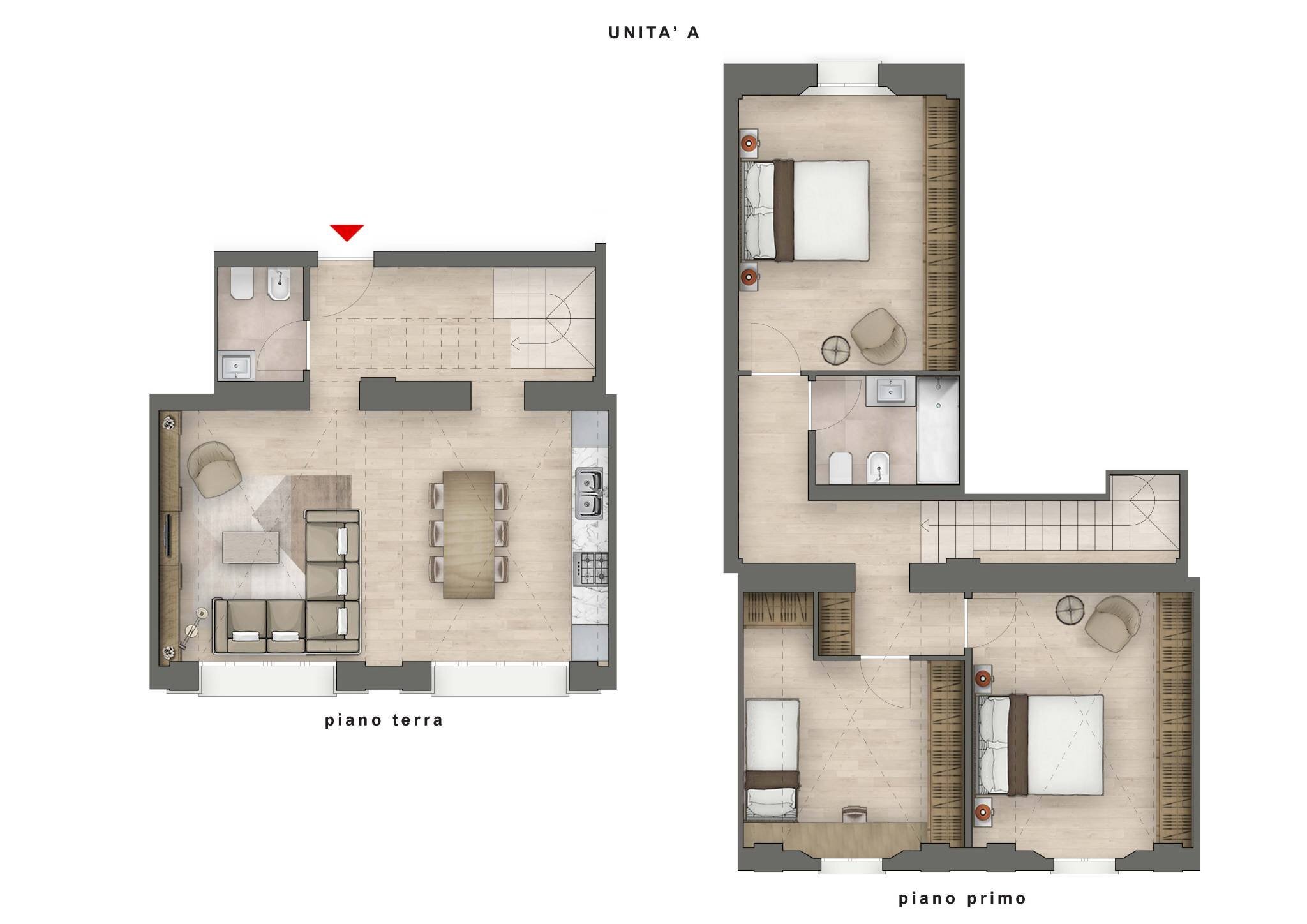 Quadrilocale via Santo Stefano, 103, Bologna (zona Centro Storico) - planimetria 1