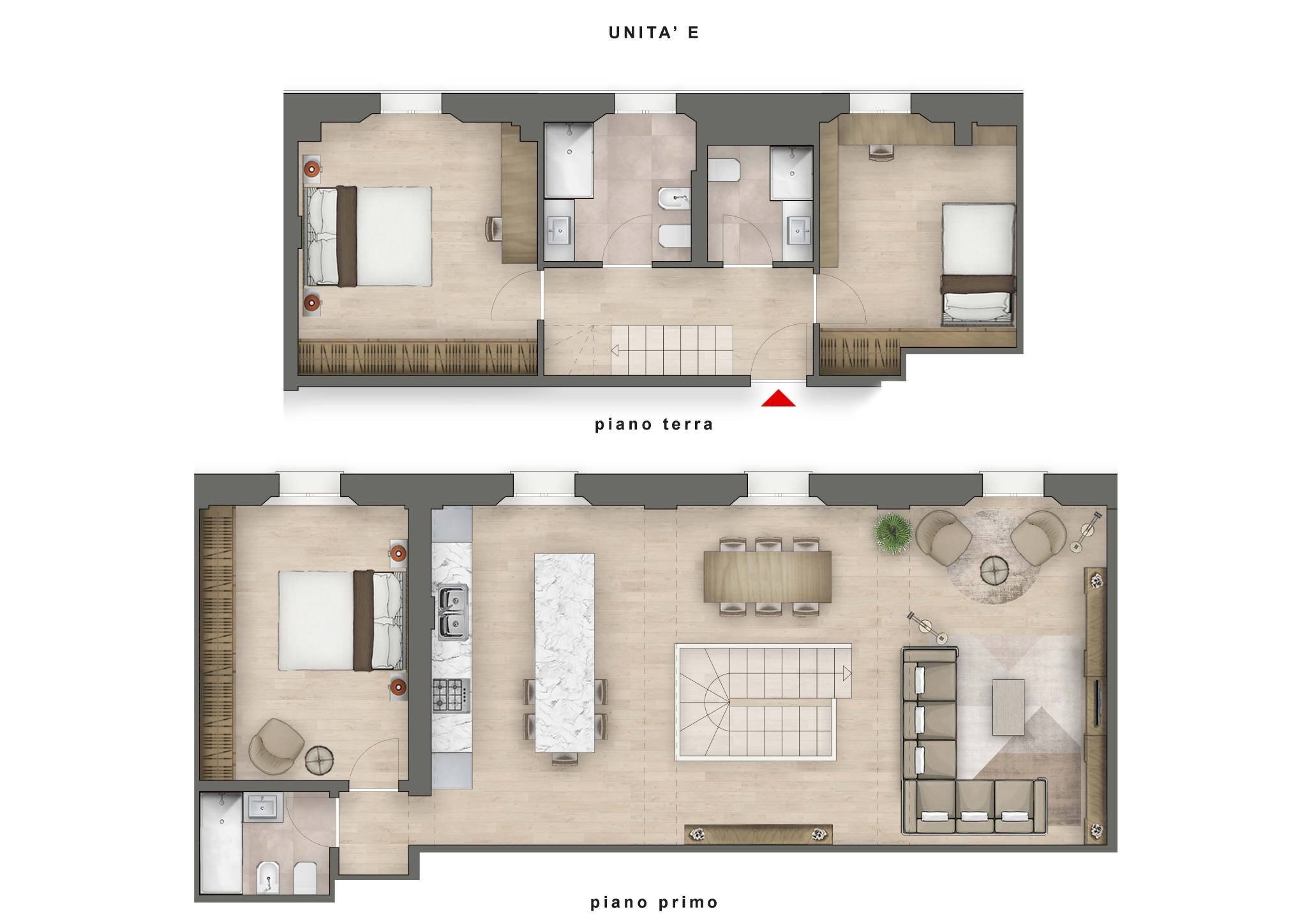 Quadrilocale via Santo Stefano, 103, Bologna (zona Centro Storico) - planimetria 1