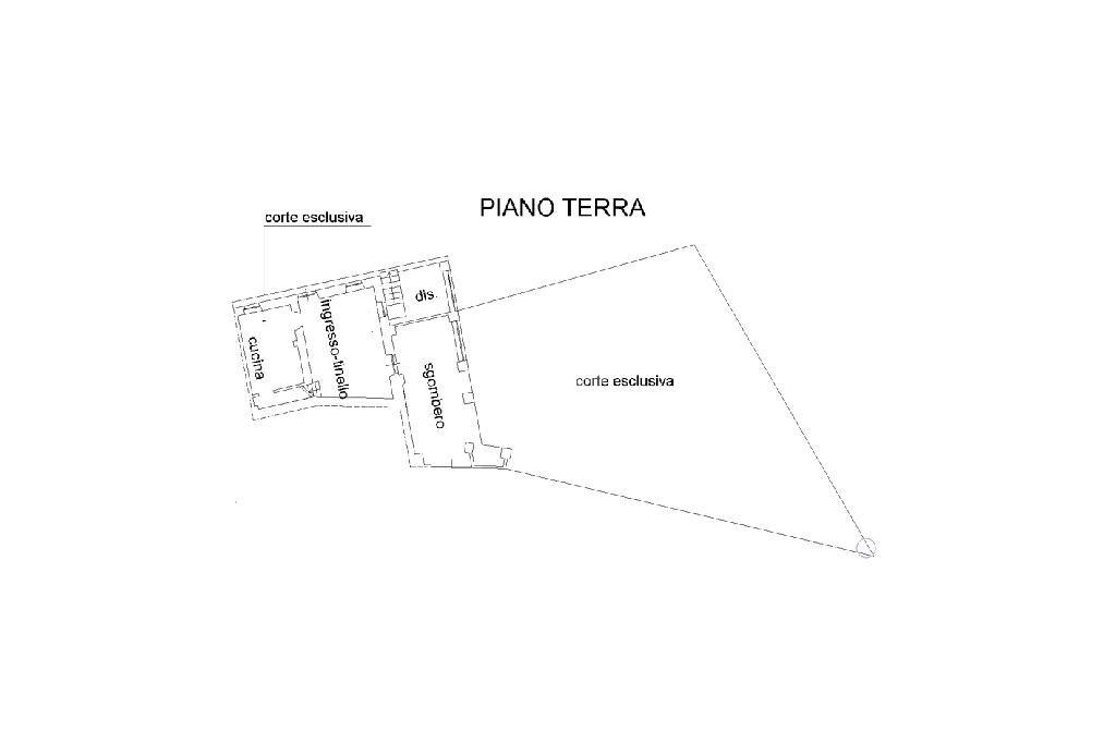 Semi-detached house Piazza umberto I, Marentino - floor plans 1