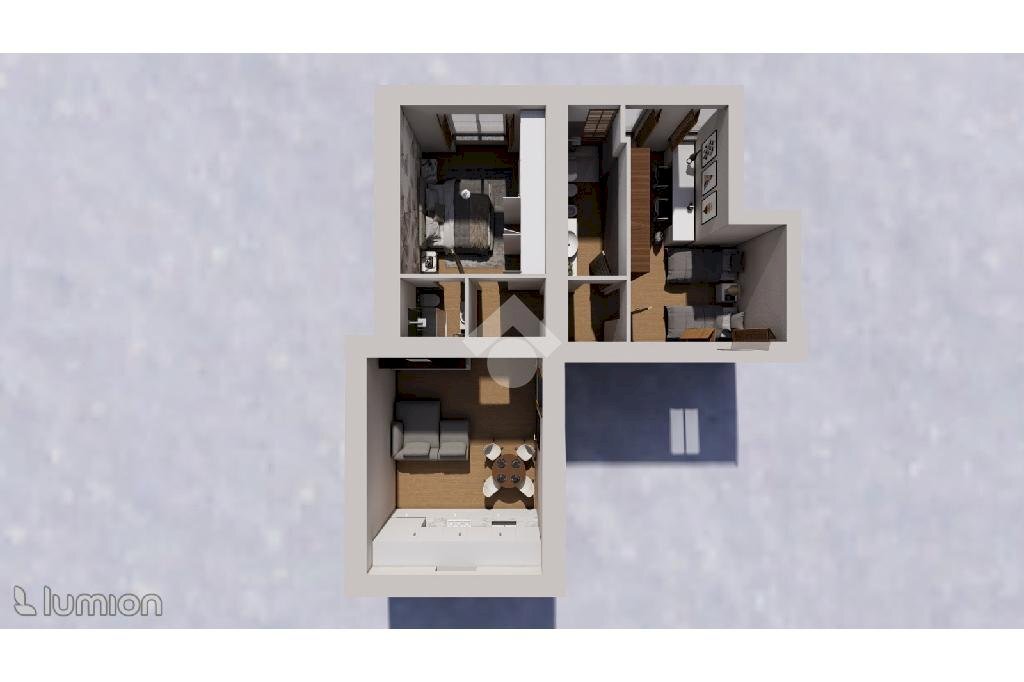 Three-room apartment Via Leonardo da Vinci, Sedriano - floor plans 1