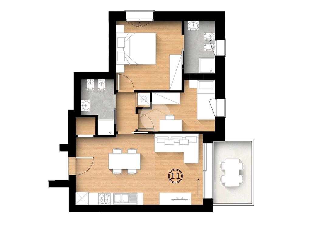 Three-room apartment Via Popilia, Rimini - photo 2