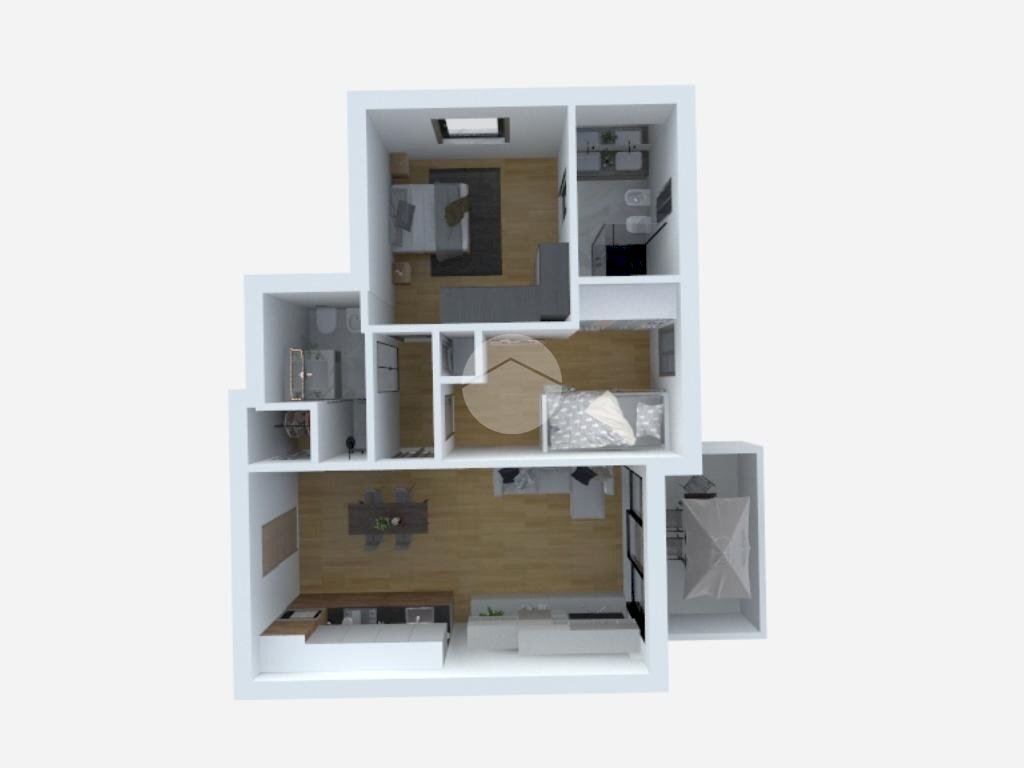Three-room apartment Via Popilia, Rimini - floor plans 1