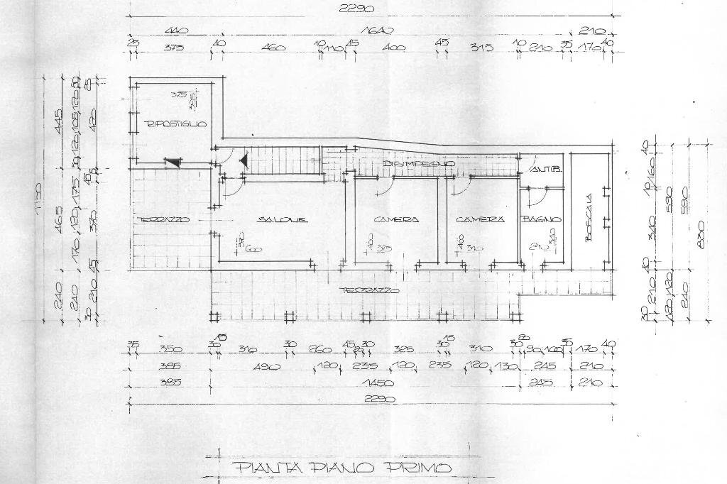 Rustic Frazione Molini, Trinità - floor plans 1