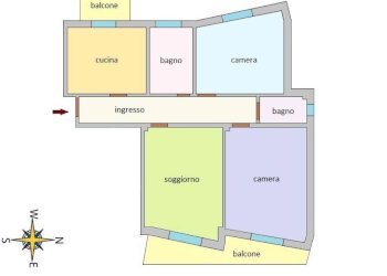 Planimetria - Trilocale via Don Giovanni Bosco, Vallecrosia - foto 35