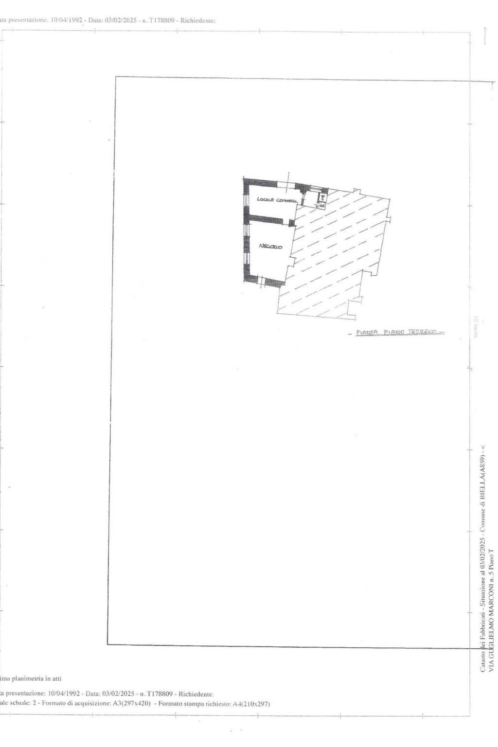 Shop via Guglielmo Marconi, 5, Biella - floor plans 1