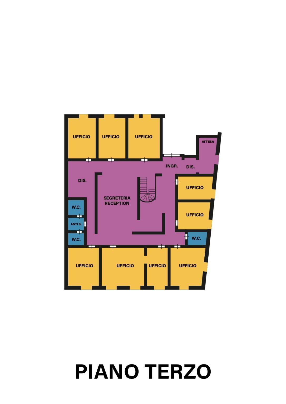 Shop via Giuseppe Miller, Forlì - floor plans 1