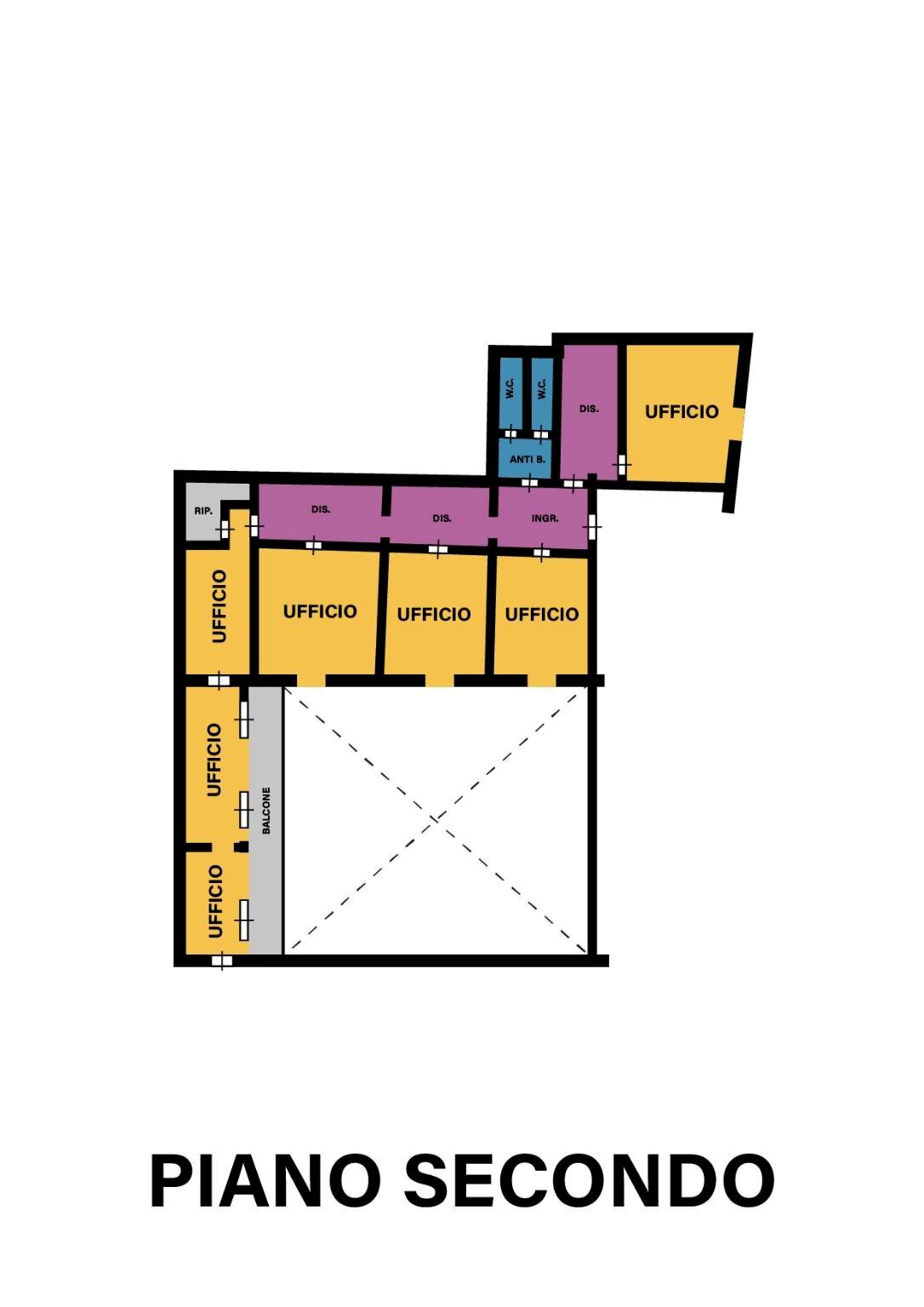 Shop via Giuseppe Miller, Forlì - floor plans 1