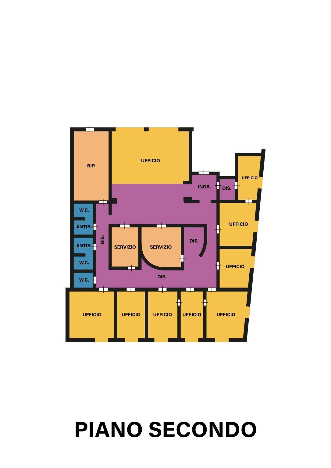 Shop via Giuseppe Miller, Forlì - floor plans 1