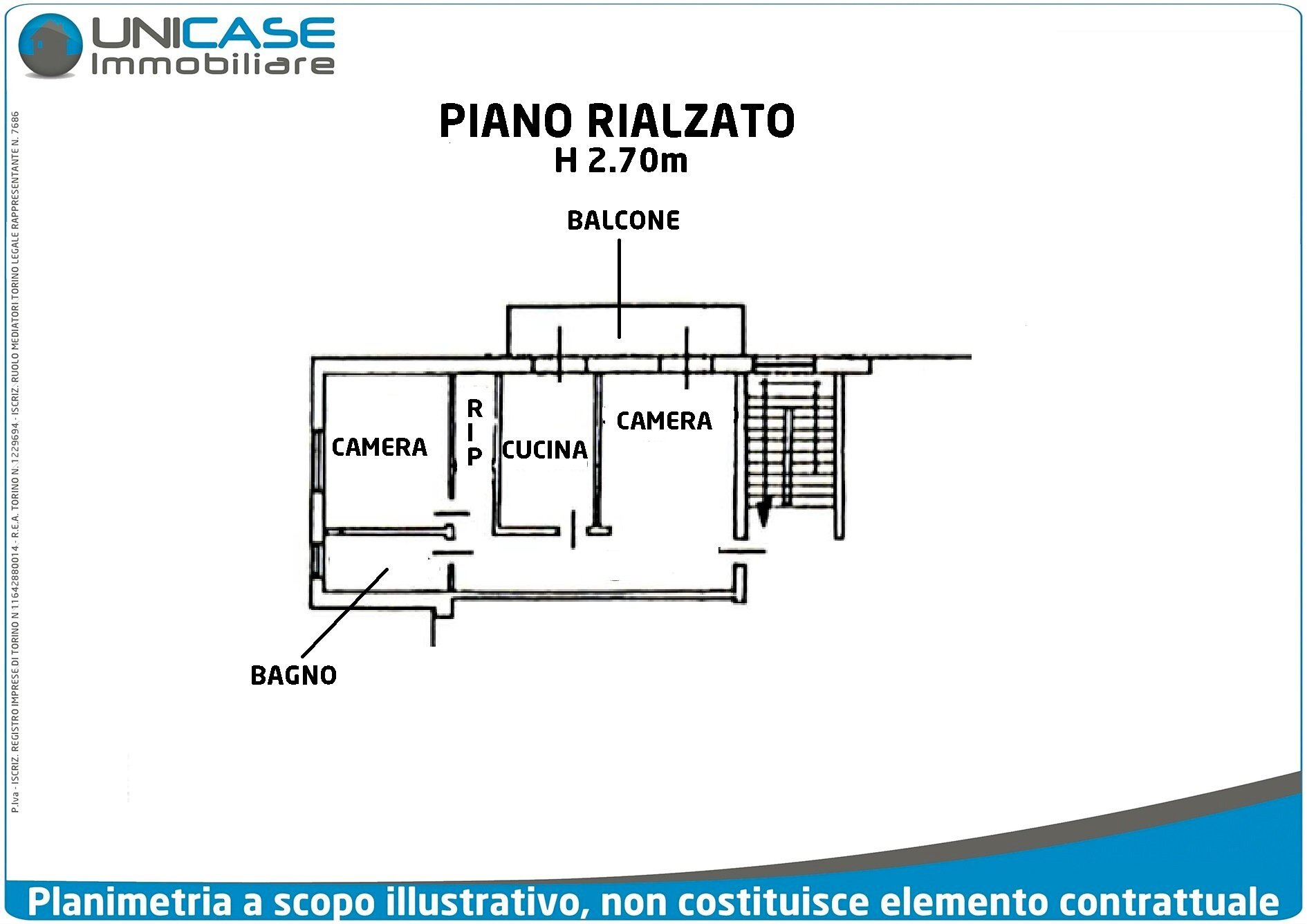 Planimetria - Trilocale Via Brigata Taurinense, 1, Luserna San Giovanni - planimetria 1