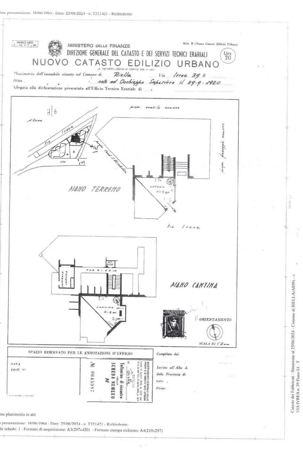 Shop via Ivrea, 39, Biella - floor plans 1