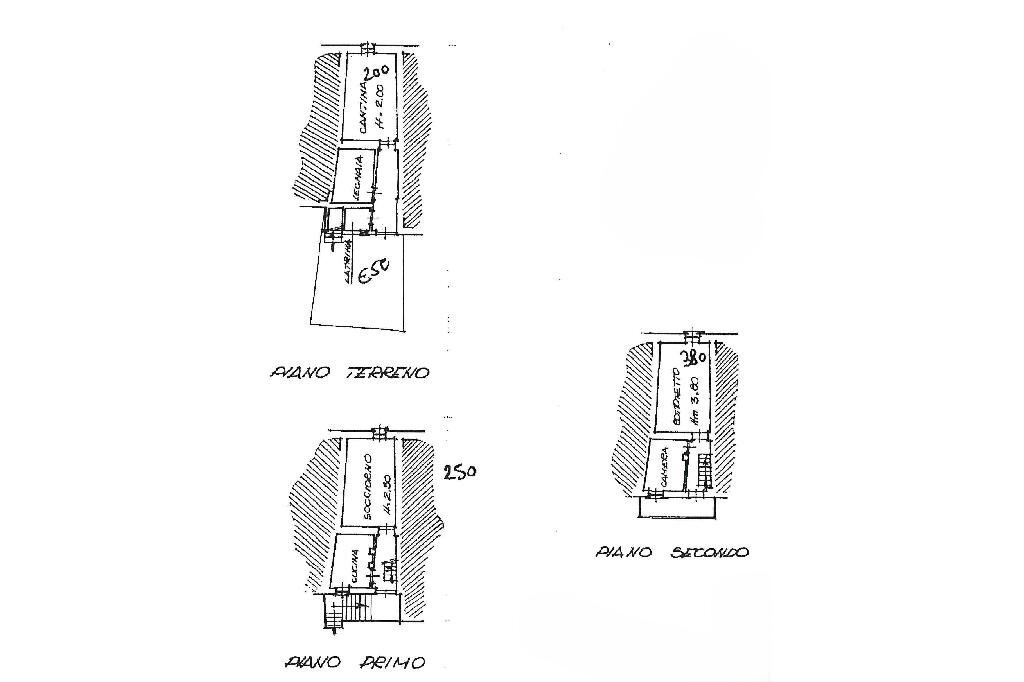 Semi-detached house Via Giuseppina Verdaglio, Rueglio - floor plans 1