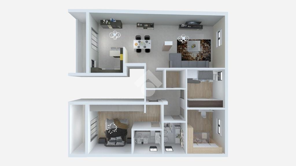 Four-room apartment Via mattei, Sedriano - floor plans 1