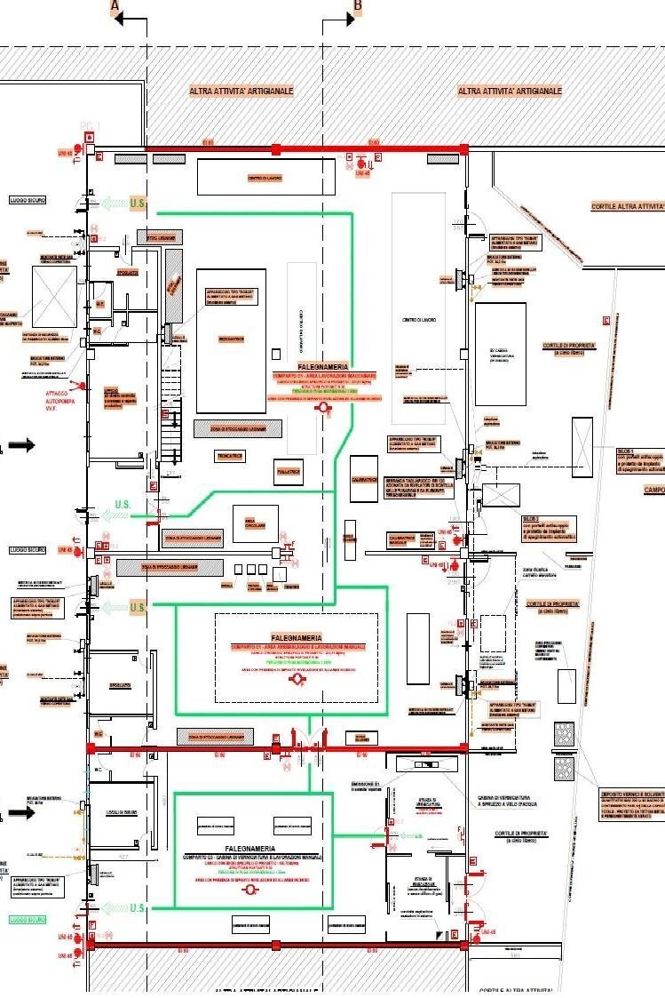 Shed via Ghisolfa, Cornaredo - floor plans 1