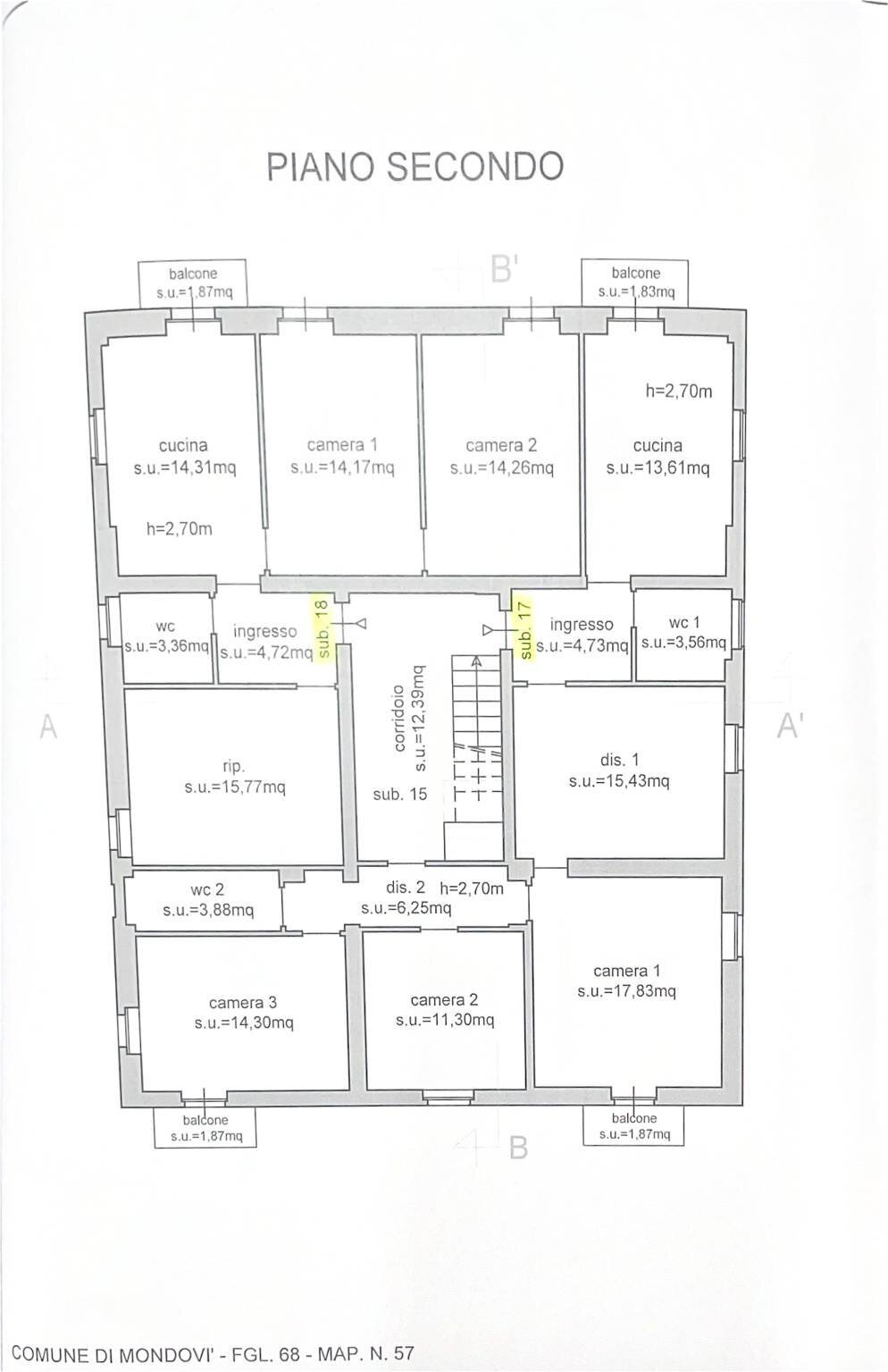 Casa indipendente via Torino, Mondovì - planimetria 1