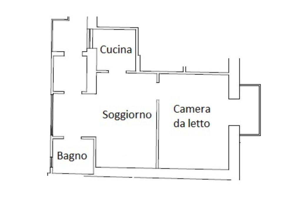 Bilocale Via donaudi, Saluzzo - planimetria 1