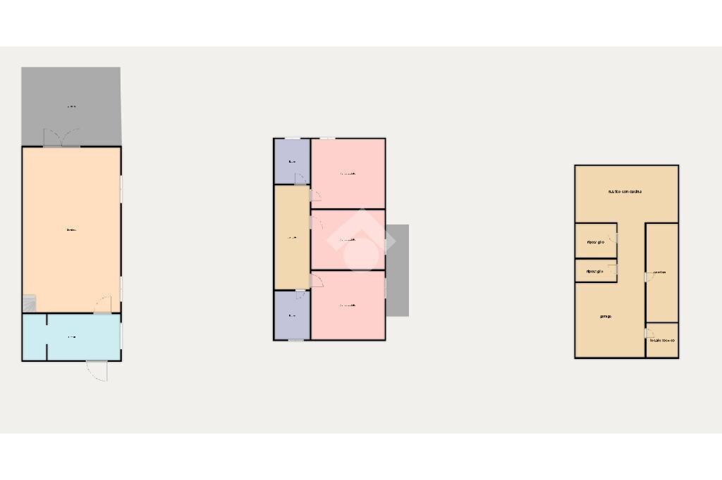 Semi-detached house Via Ghigliolo Basso, Sarzana - floor plans 1