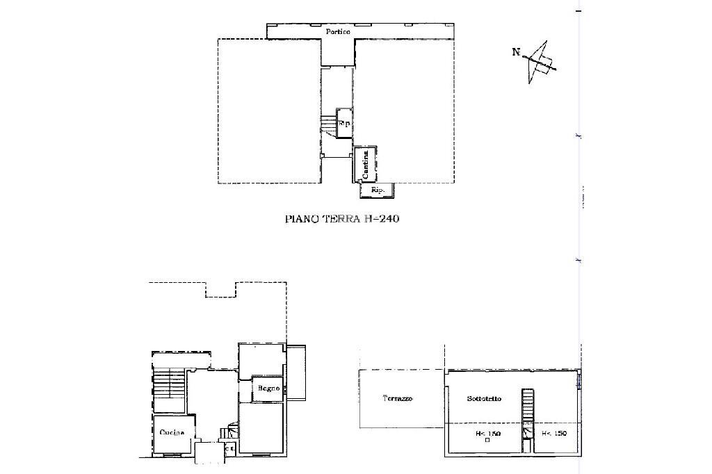 Three-room apartment Via Goffredo Mameli, Cameri - floor plans 1