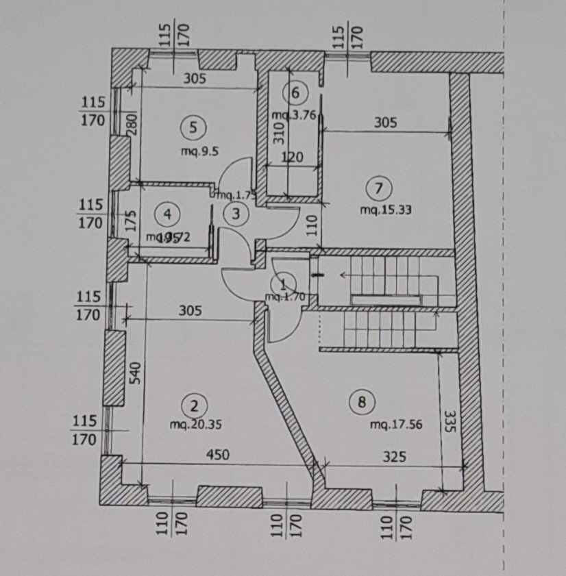 Appartamento via Giuseppe Garibaldi, Camogli - planimetria 1