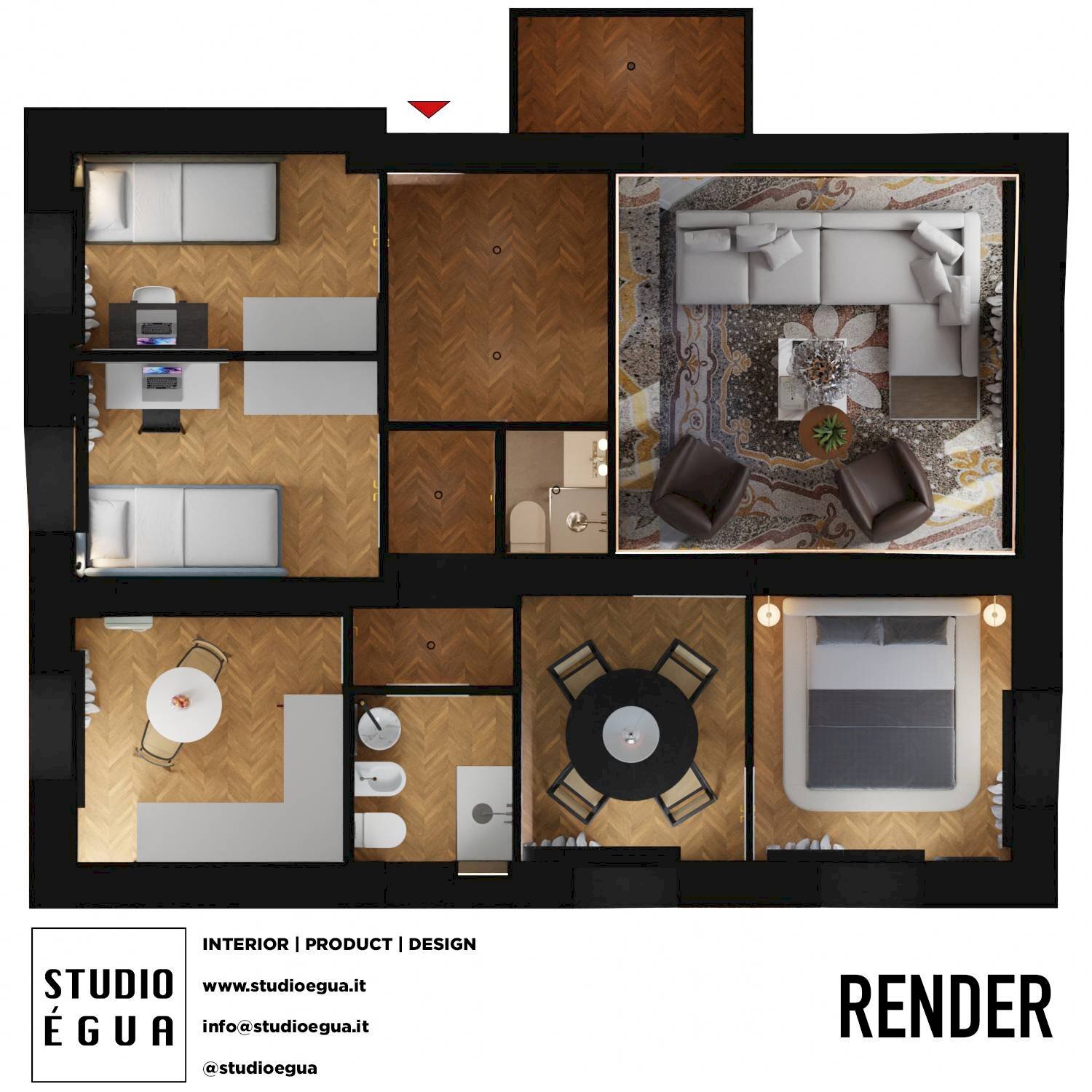 Appartamento via Lorenzo Bozzo, 34, Camogli - planimetria 1