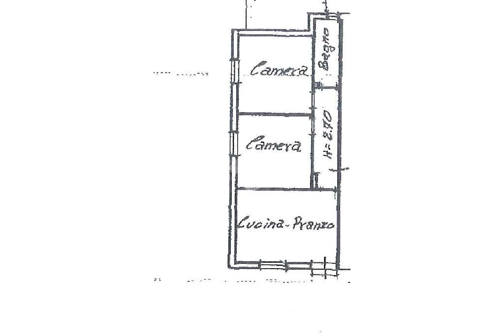 Porzione di casa Via Buozzi, Rimini - planimetria 1
