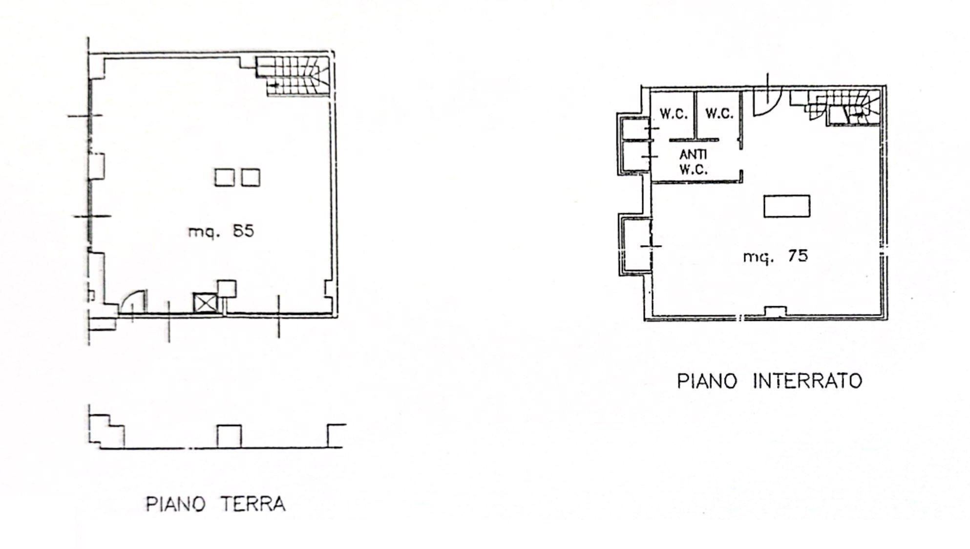 Negozio VIA MARCONI, Bologna (zona Centro Storico) - planimetria 1