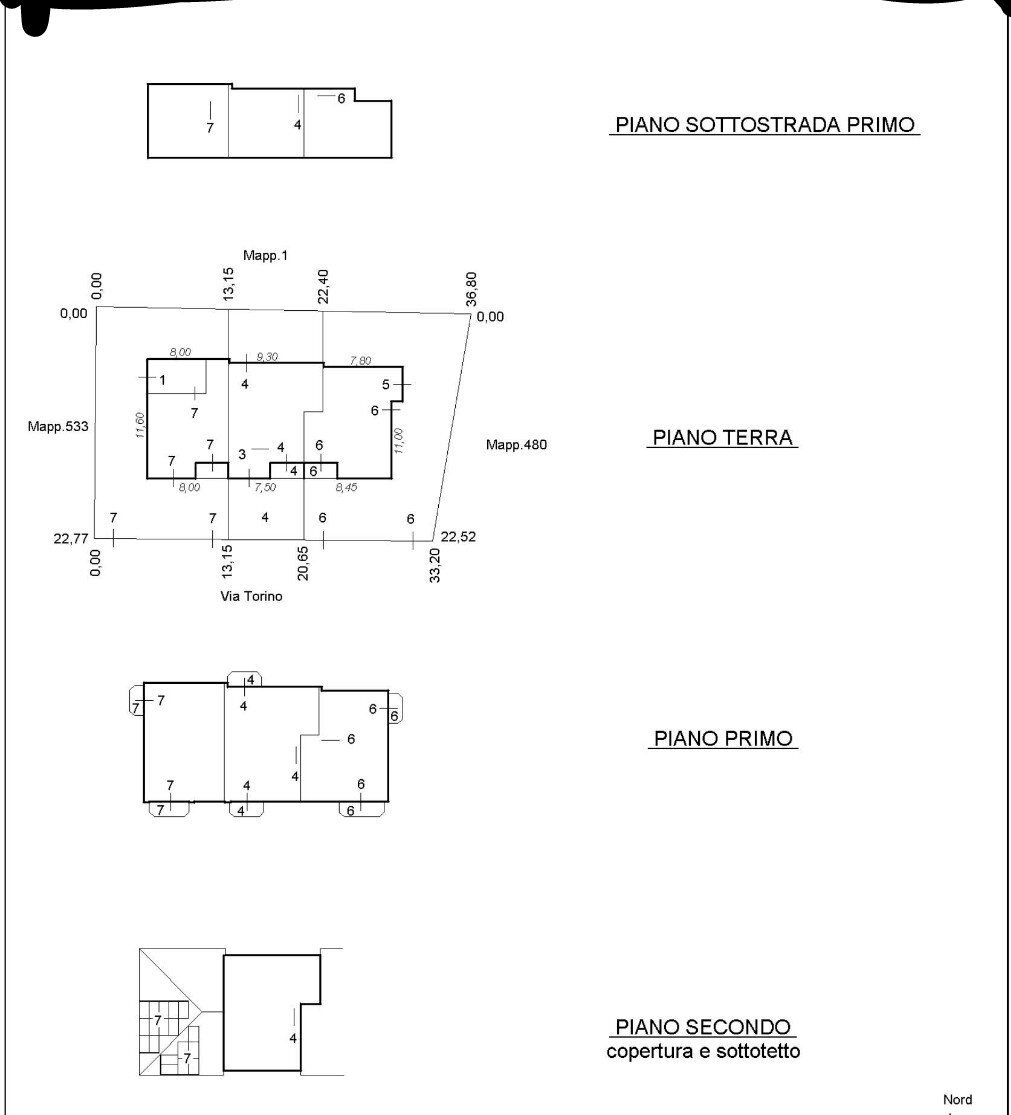 Villa a Schiera via Piacenza, Nonantola - planimetria 1