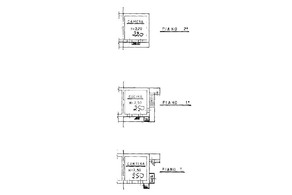 Semi-detached house Borgata giangallo, Rubiana - floor plans 1