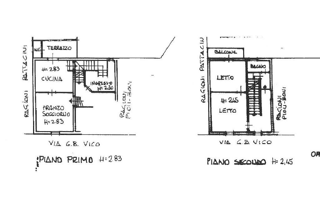 Casa semi indipendente Via Giordano Bruno, Reggio nell'Emilia - planimetria 1