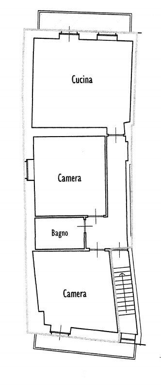 Three-room apartment via Umberto I, 11, Piasco - floor plans 1