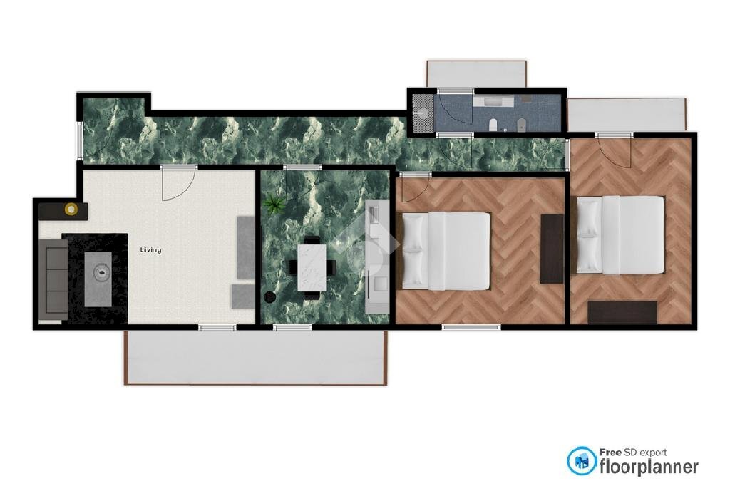 Four-room apartment Vico Ferrovia, Rapallo - floor plans 1