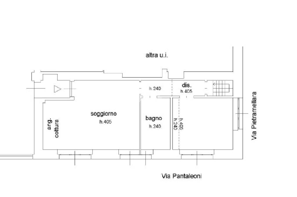 Three-room apartment Via Maffeo Pantaleoni, Milano (neighborhood Maciachini) - floor plans 1