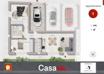 Planimetria - Trilocale via di Mezzo, 23, Verucchio - foto 5