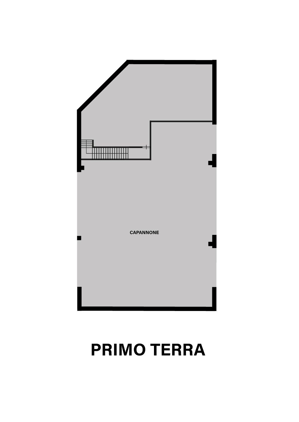 Capannone via Rigardara, Coriano - planimetria 1