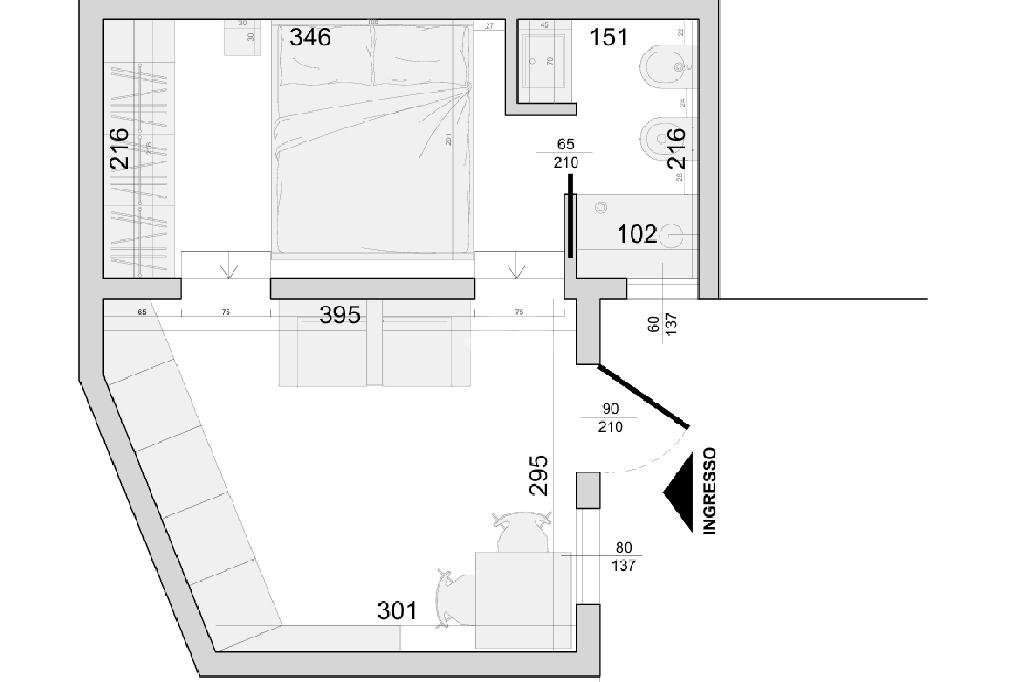 Appartamento Via dei Lamponi, Bologna (zona Murri) - planimetria 1