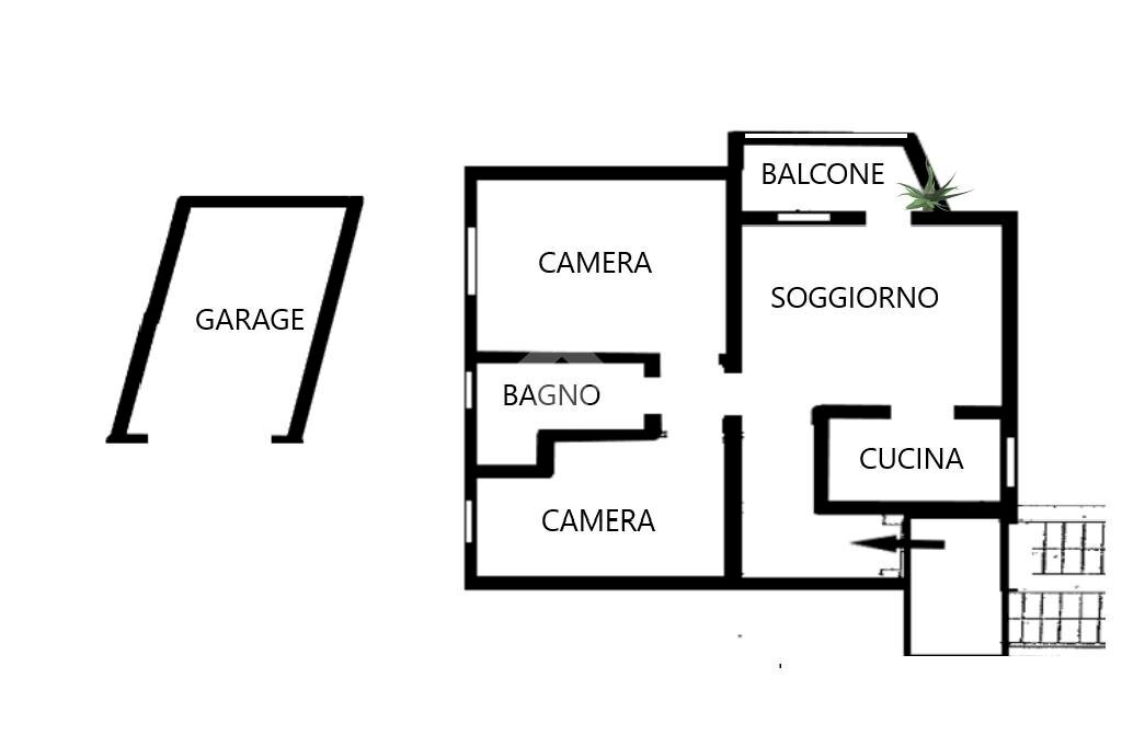 Trilocale Via fiumazzo, Lugo - planimetria 1