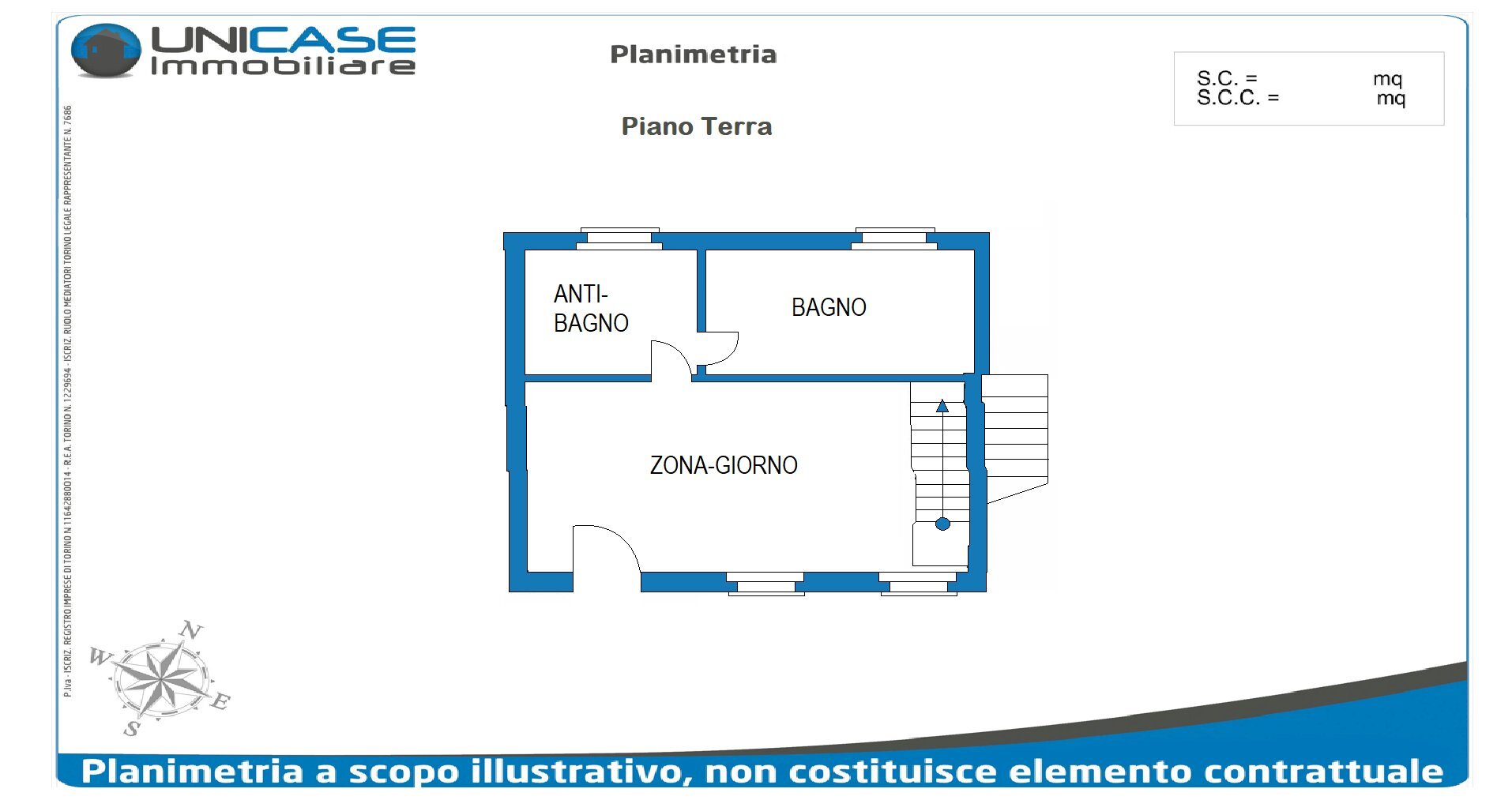 Casa semi indipendente strada Cesani Marciottina, 48, Bricherasio - planimetria 1