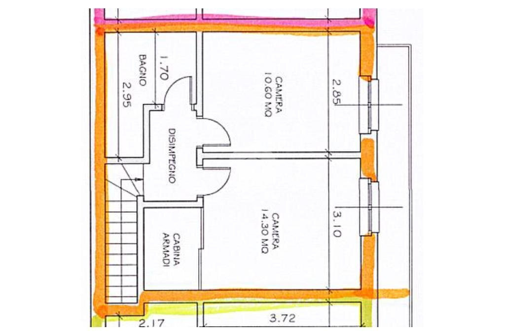 Semi-detached house Via Monte Grappa, Rivoli - floor plans 1