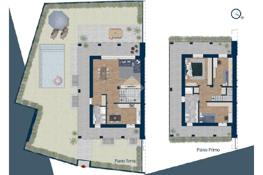 Villa a Schiera Via Adige, Cesate - planimetria 1