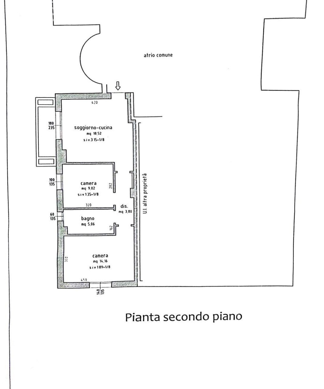 Appartamento Massa Lombarda - planimetria 1